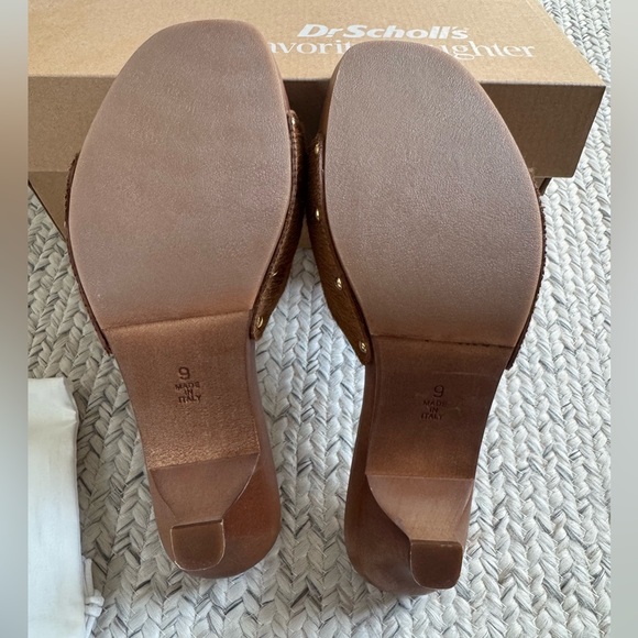NWT Dr. Scholl's x Favorites Daughter Heartbreak Kitten Toffee Taupe Heel Size 9 - Picture 4 of 5